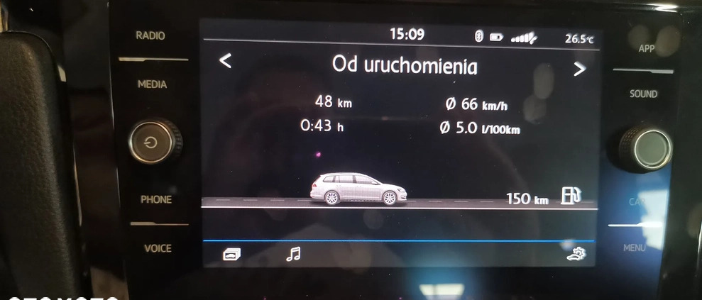 Volkswagen Golf cena 38600 przebieg: 208000, rok produkcji 2015 z Marki małe 596